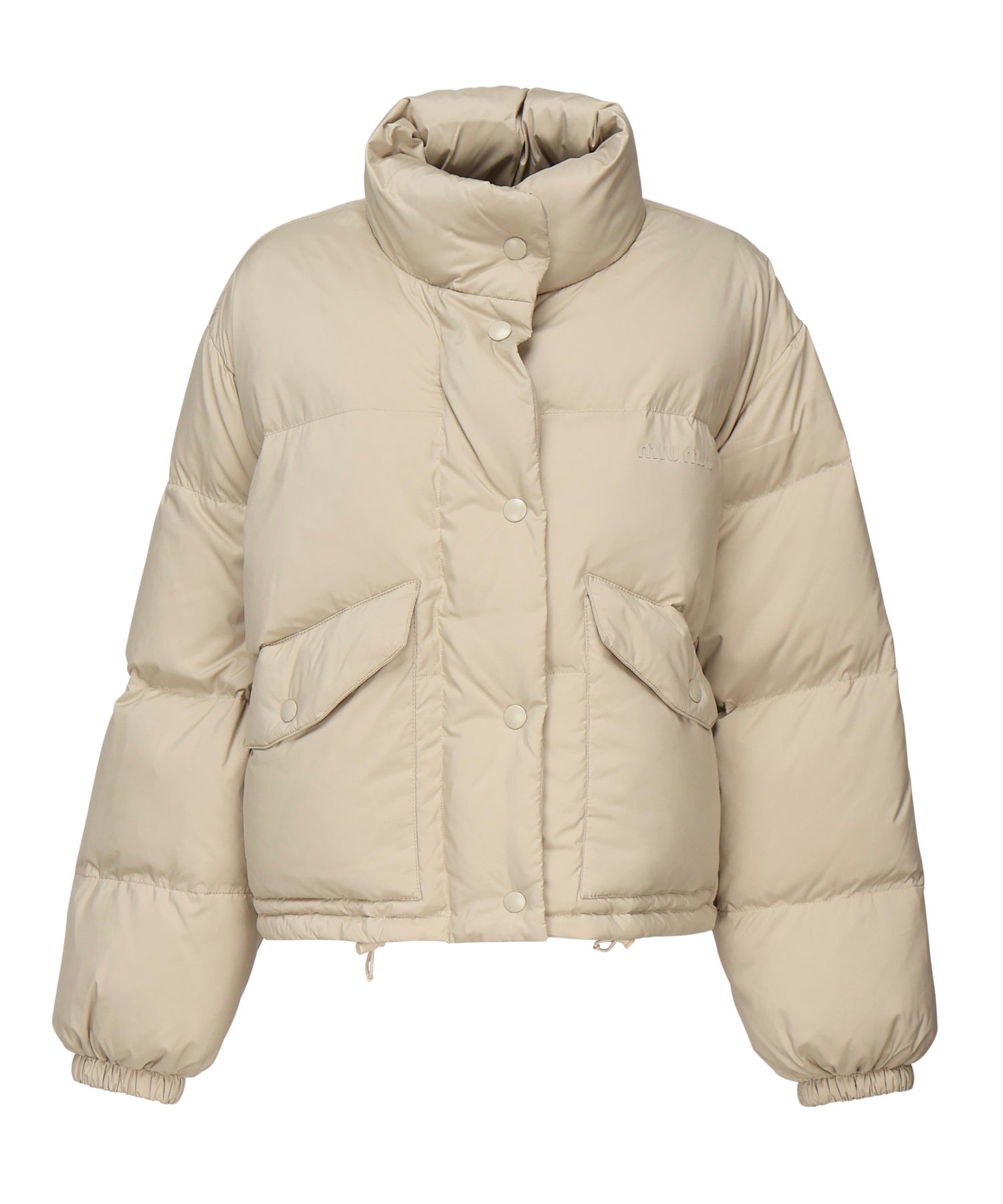 Piumino in nylon con logo ML1111 158AF0036 MIU MIU 