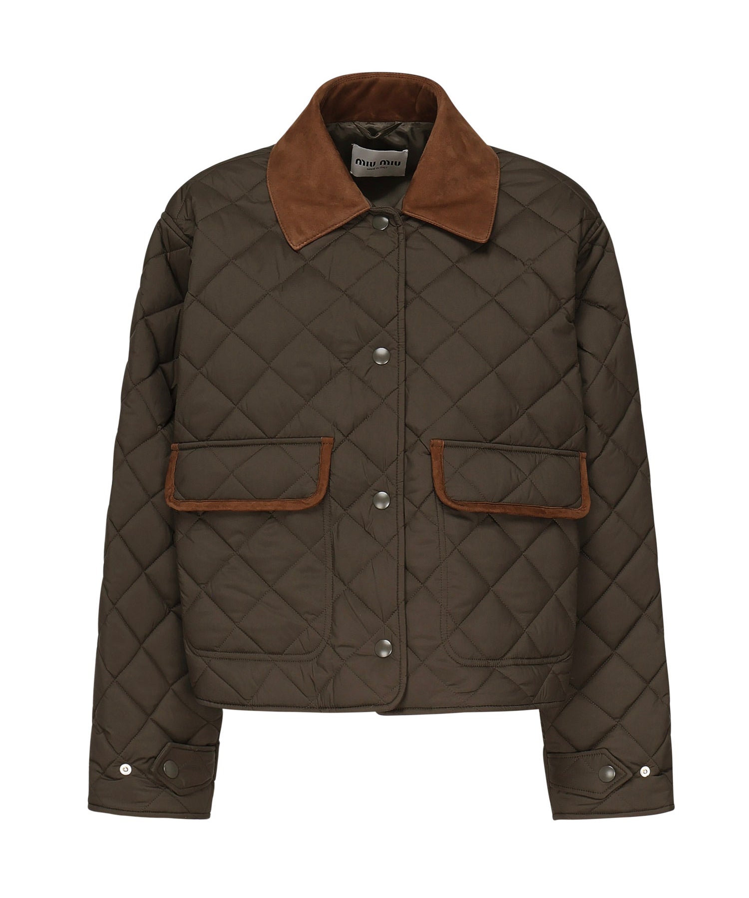 Giubbotto trapuntato con finiture a contrasto<BR/> ML1310 17OOF0161 MIU MIU 