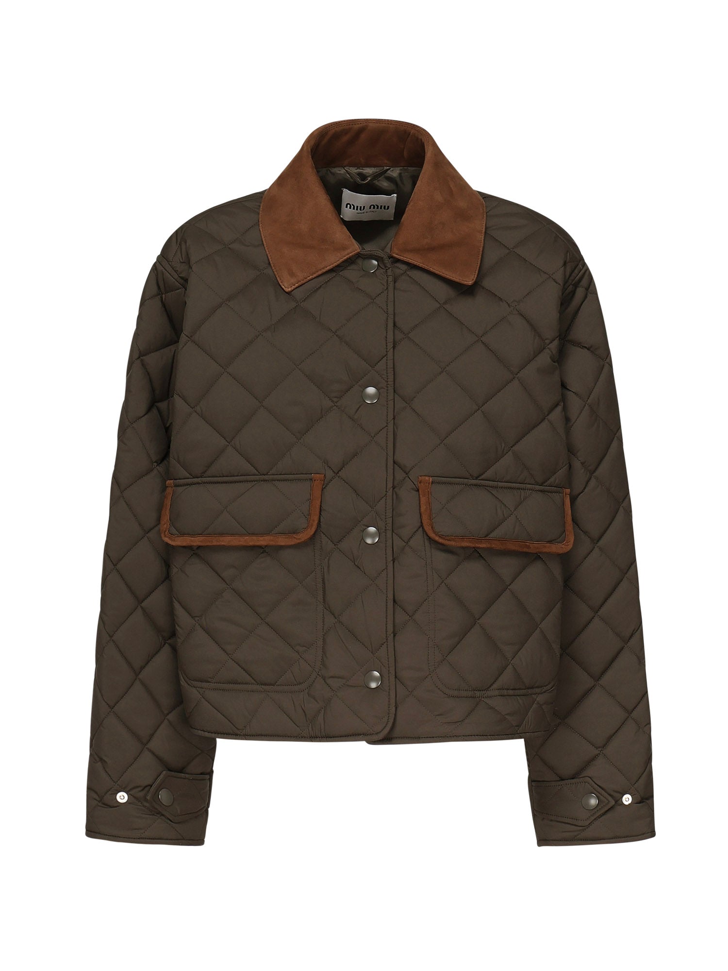 Giubbotto trapuntato con finiture a contrasto<BR/> ML1310 17OOF0161 MIU MIU 