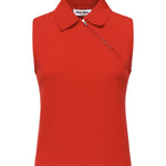 Polo smanicata in cashmere MML00D 18A9F0011 MIU MIU 