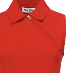 Polo smanicata in cashmere MML00D 18A9F0011 MIU MIU 