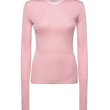 Maglia scollo a V in seta MML01B 18BQF0638 MIU MIU 