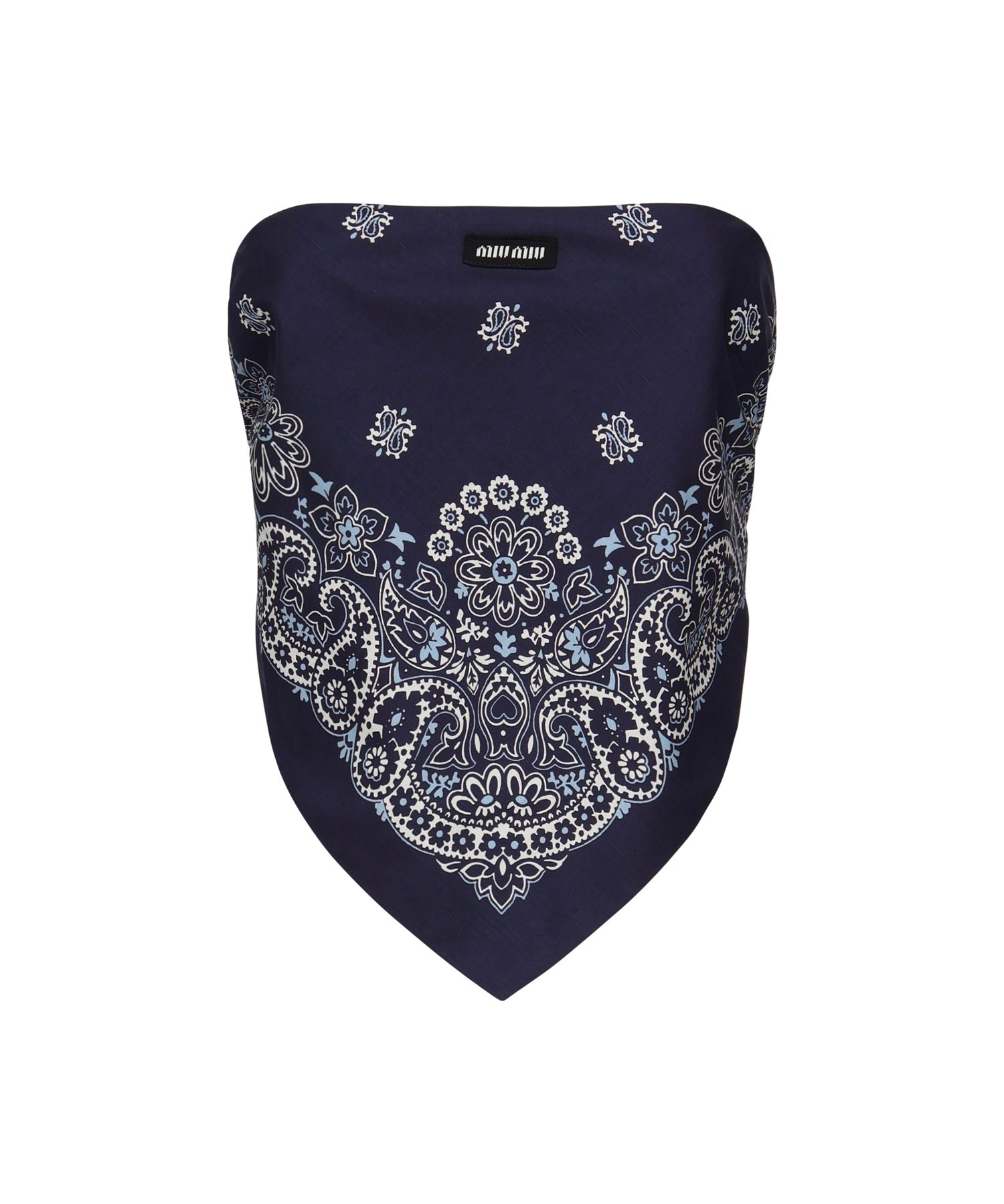 Top con stampa bandana MT2008 17QIF0QV9 MIU MIU 