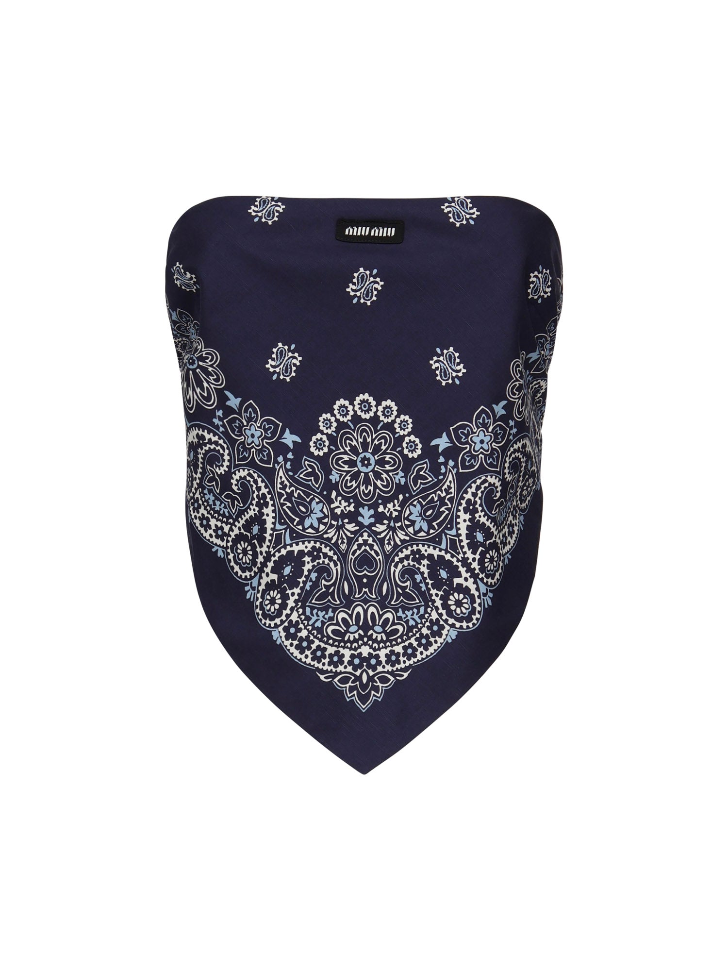 Top con stampa bandana MT2008 17QIF0QV9 MIU MIU 