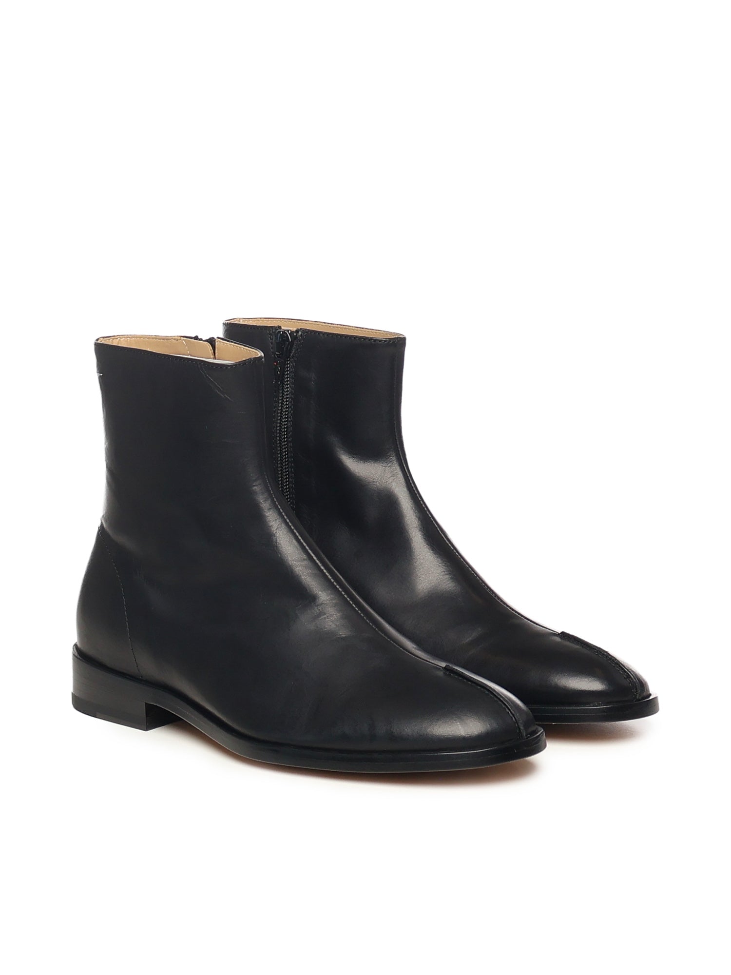 Stivaletto in pelle con dettaglio stitch-out SH1WU0011 P5000T8013 MM6 Maison Margiela 