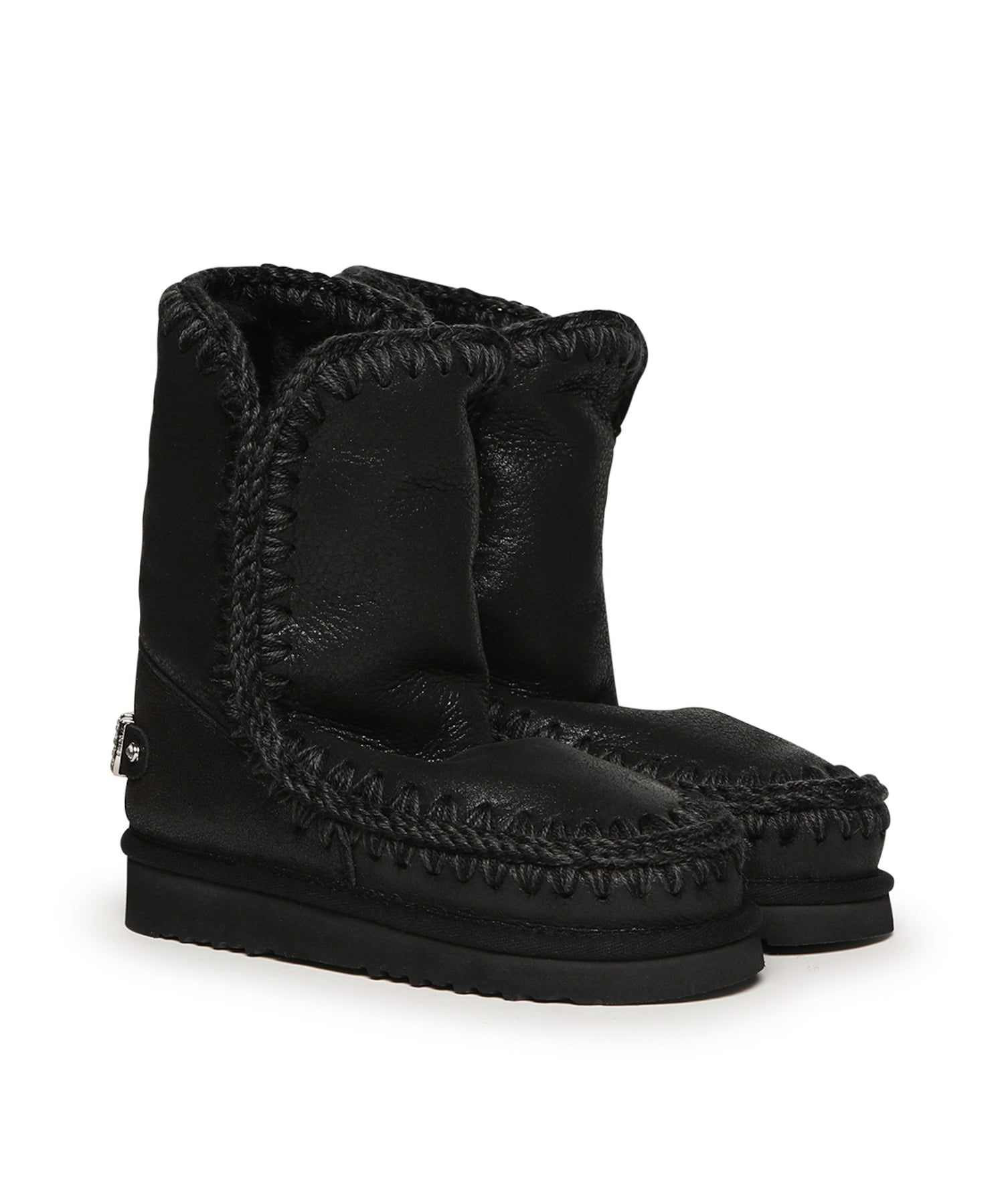 Stivali Eskimo 24 rhinestones logo MUFW101037B CBKG MOU 