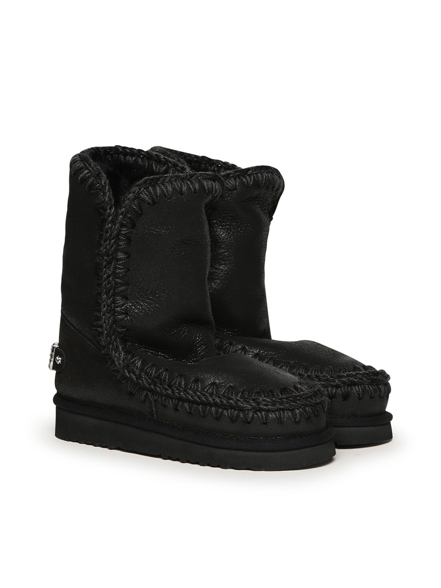 Stivali Eskimo 24 rhinestones logo MUFW101037B CBKG MOU 