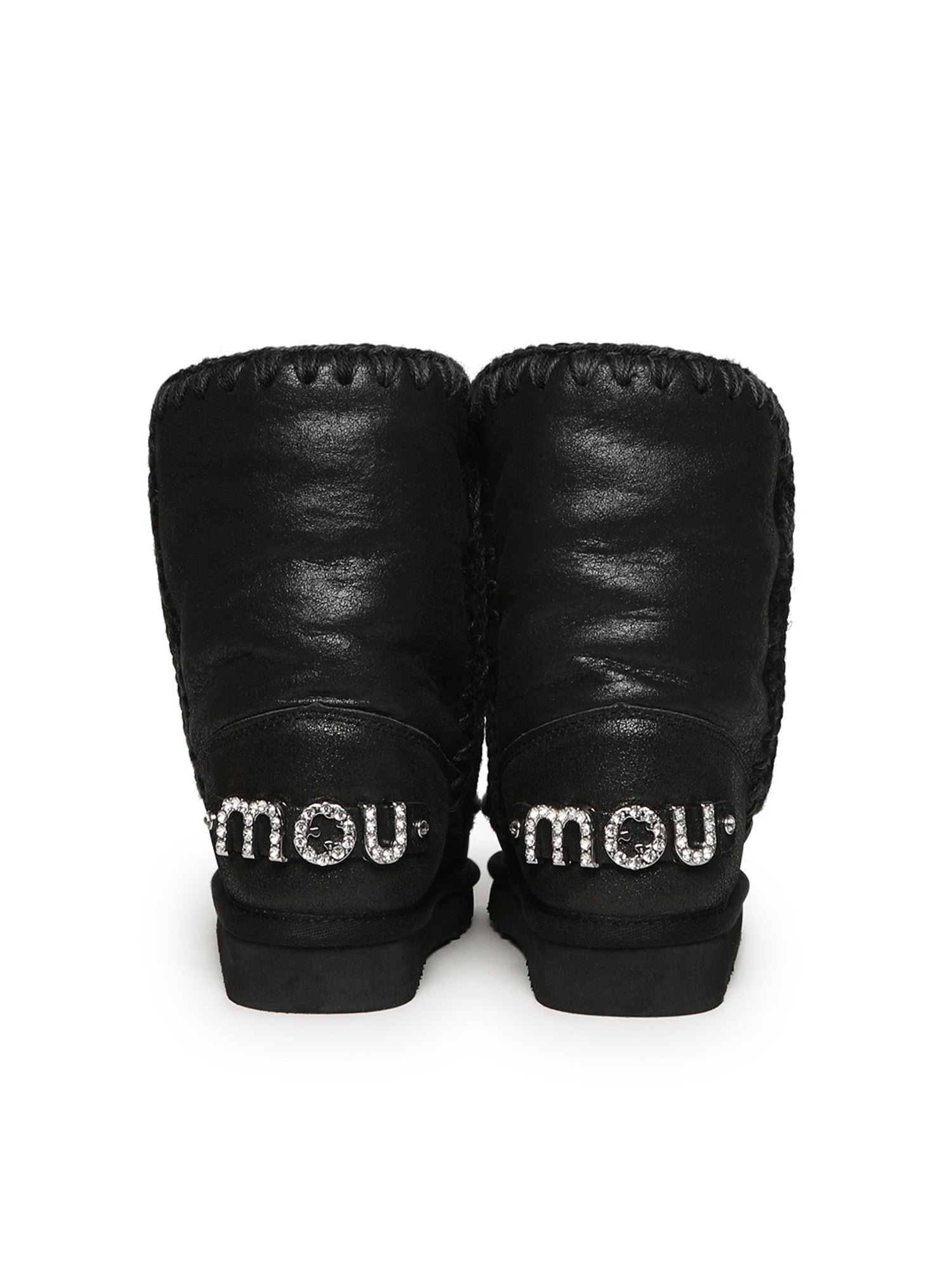Stivali Eskimo 24 rhinestones logo MUFW101037B CBKG MOU 