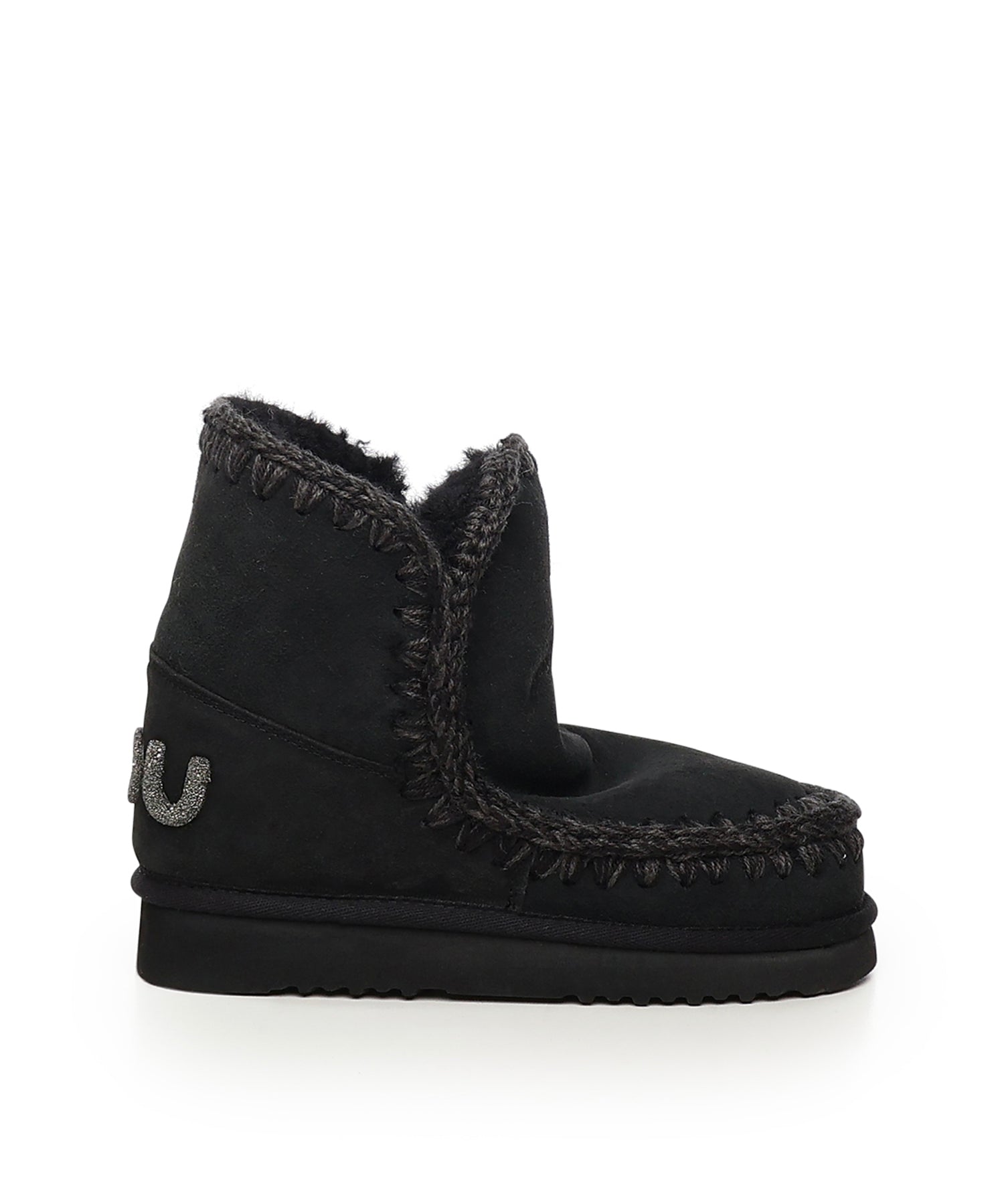 Stivali Eskimo 18 glitter logo MUFW101050A BKBK MOU 