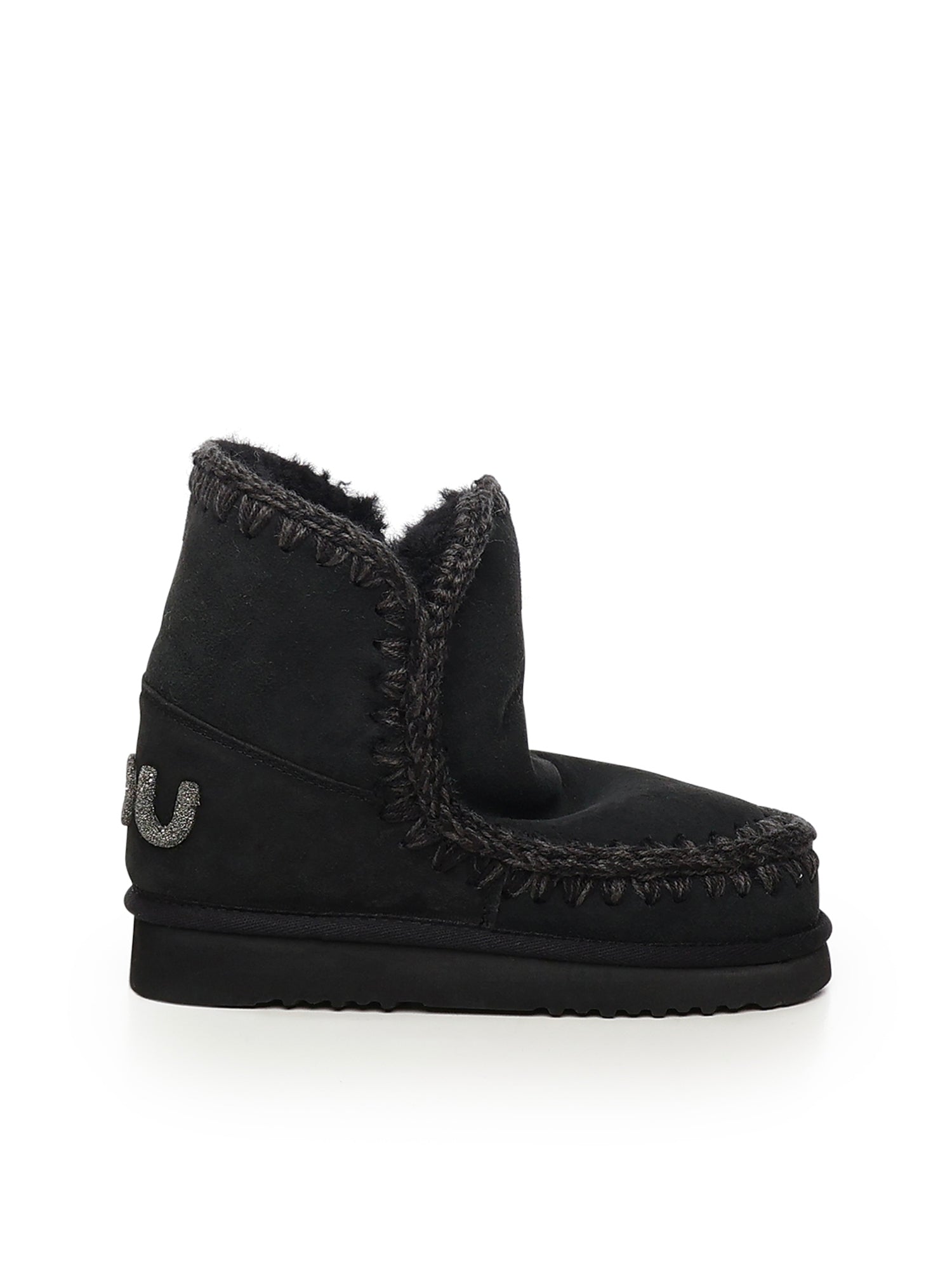 Stivali Eskimo 18 glitter logo MUFW101050A BKBK MOU 