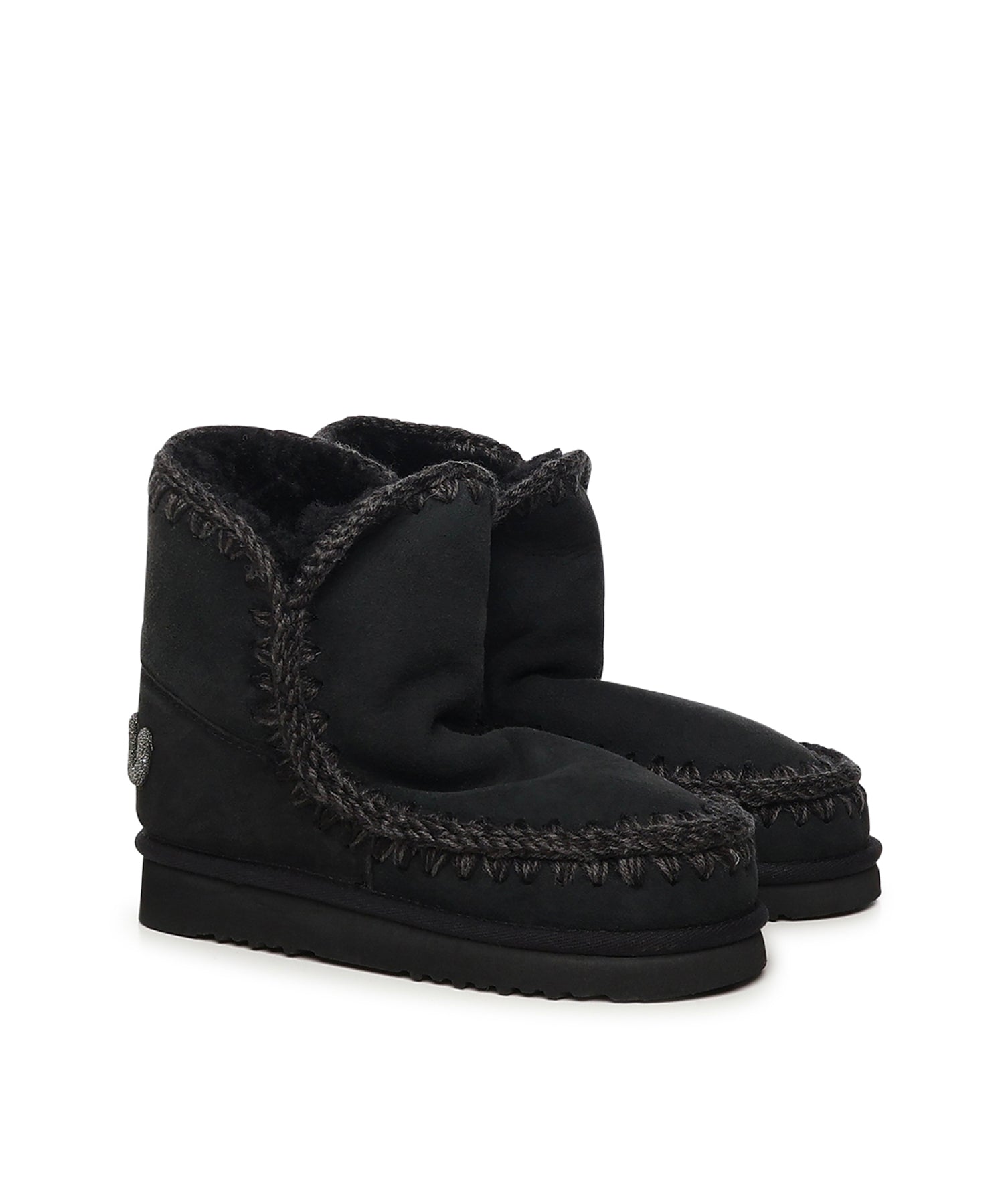 Stivali Eskimo 18 glitter logo MUFW101050A BKBK MOU 