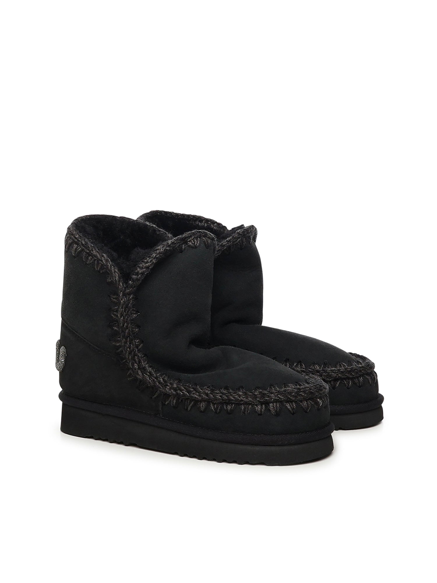 Stivali Eskimo 18 glitter logo MUFW101050A BKBK MOU 
