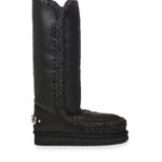 Stivali Eskimo 40 rhinestones logo MUFW101052B CBKG MOU 