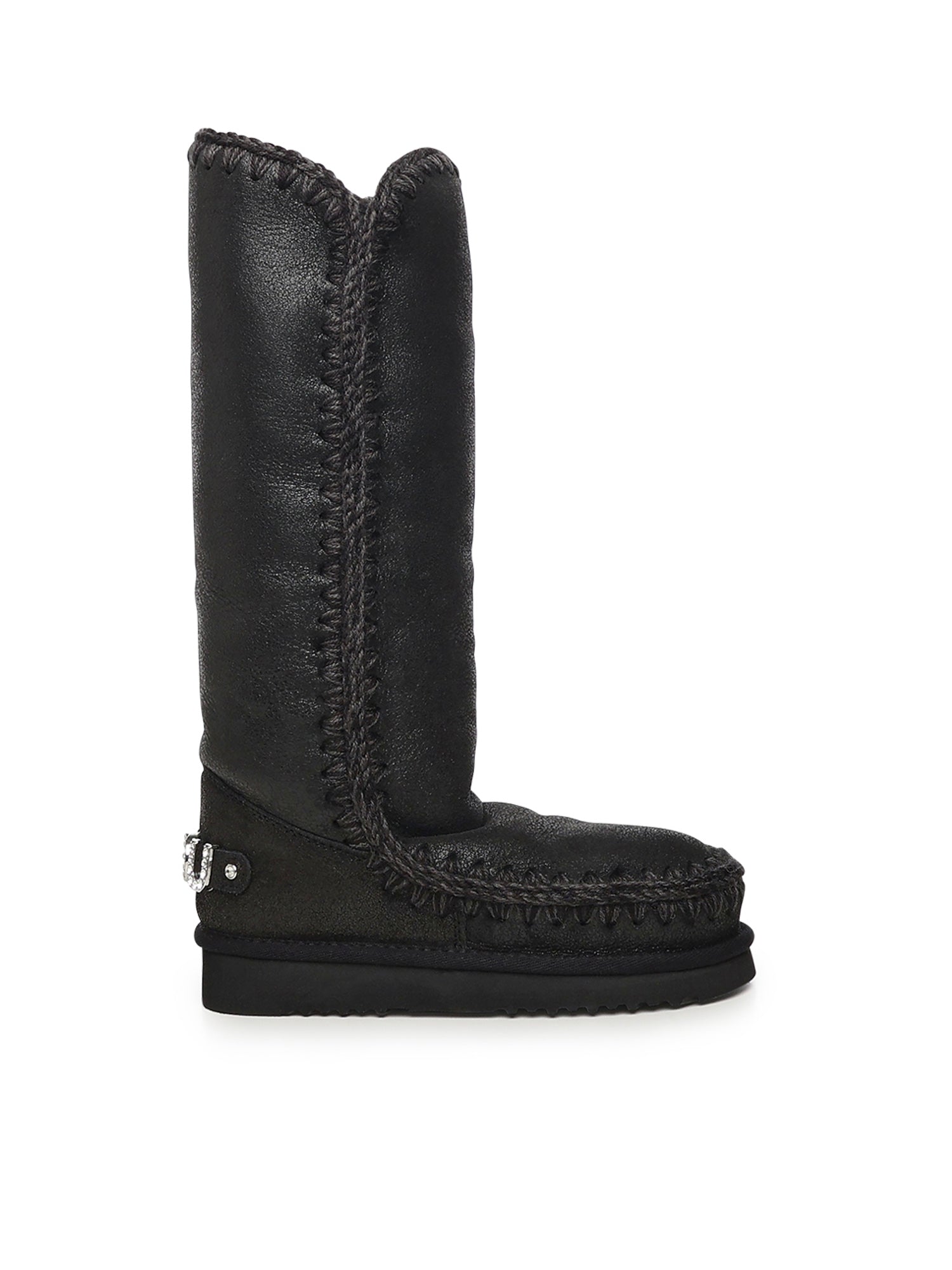 Stivali Eskimo 40 rhinestones logo MUFW101052B CBKG MOU 