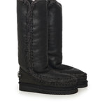 Stivali Eskimo 40 rhinestones logo MUFW101052B CBKG MOU 