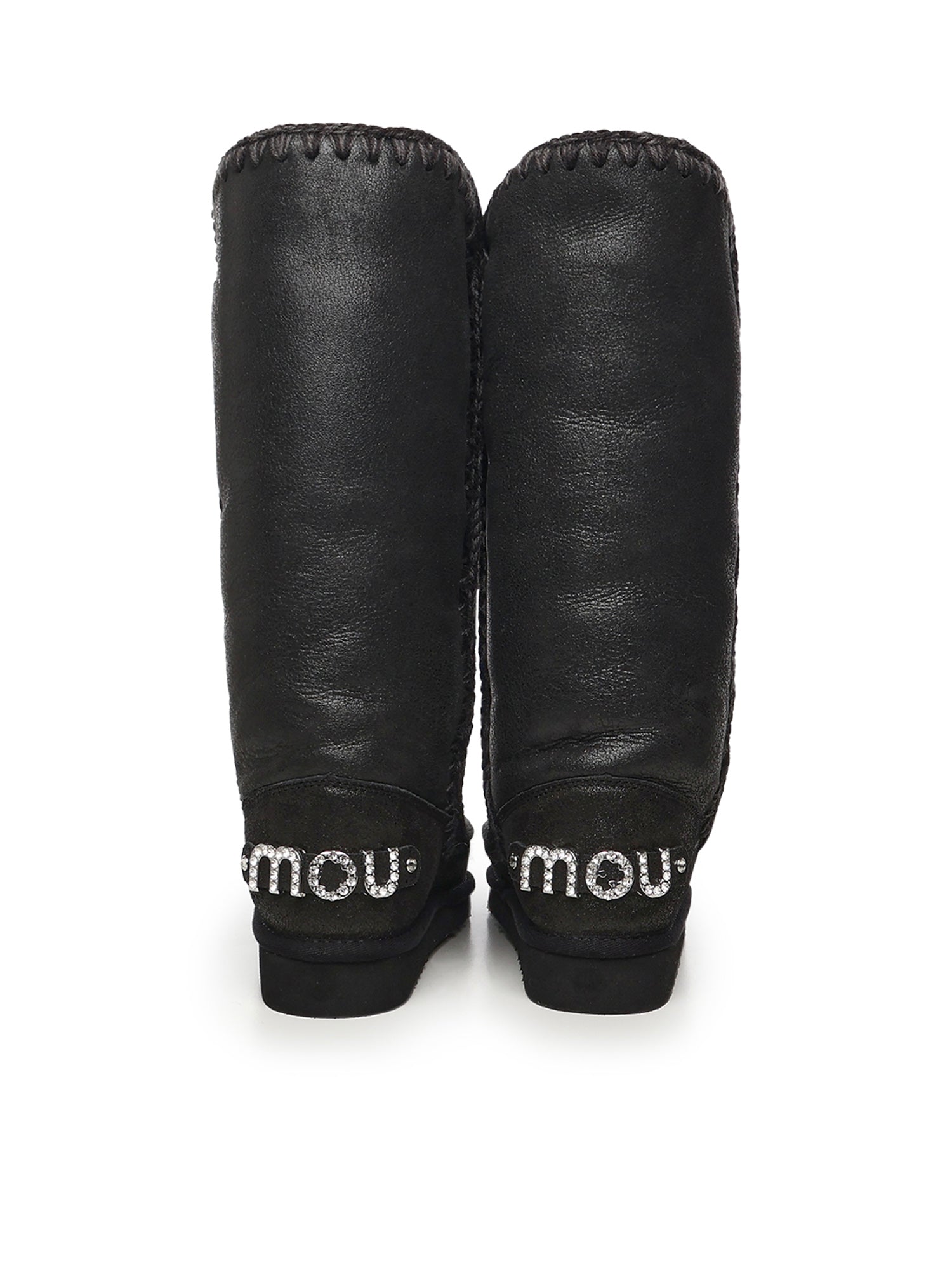 Stivali Eskimo 40 rhinestones logo MUFW101052B CBKG MOU 