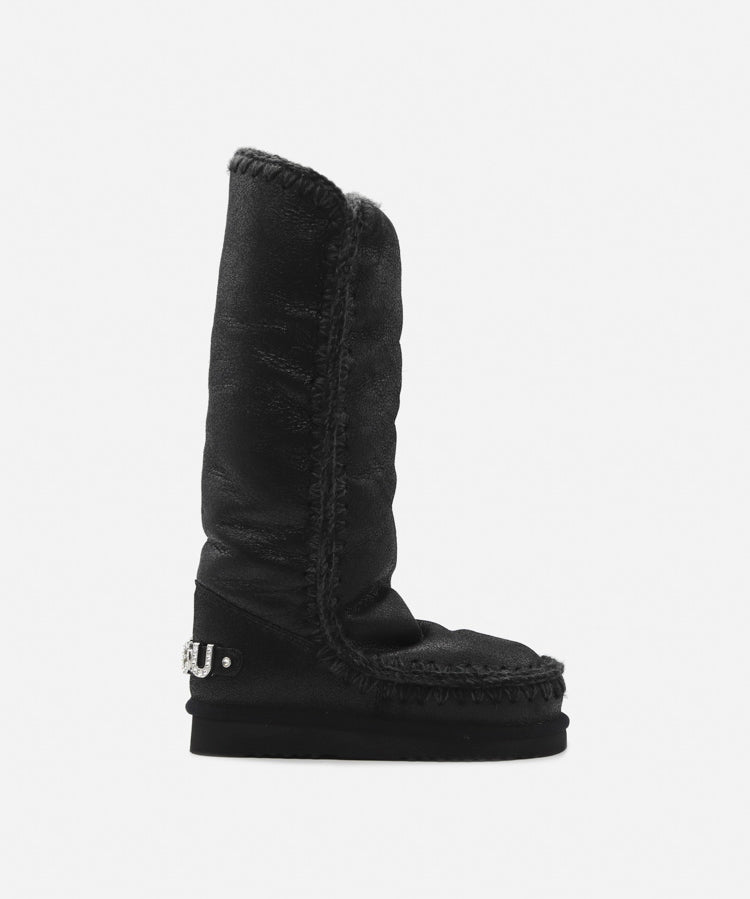Stivali Eskimo 40 rhinestones logo MUFW101052B CBKG MOU 