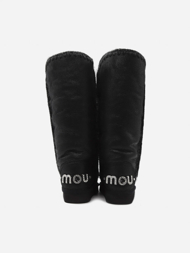 Stivali Eskimo 40 rhinestones logo MUFW101052B CBKG MOU 