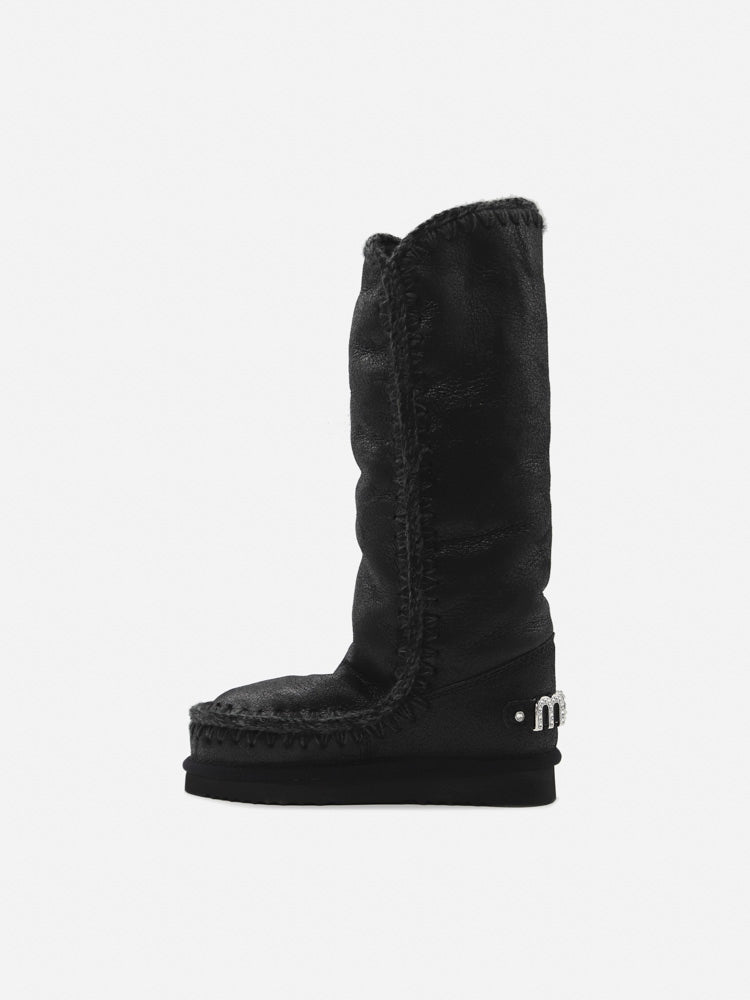 Stivali Eskimo 40 rhinestones logo MUFW101052B CBKG MOU 