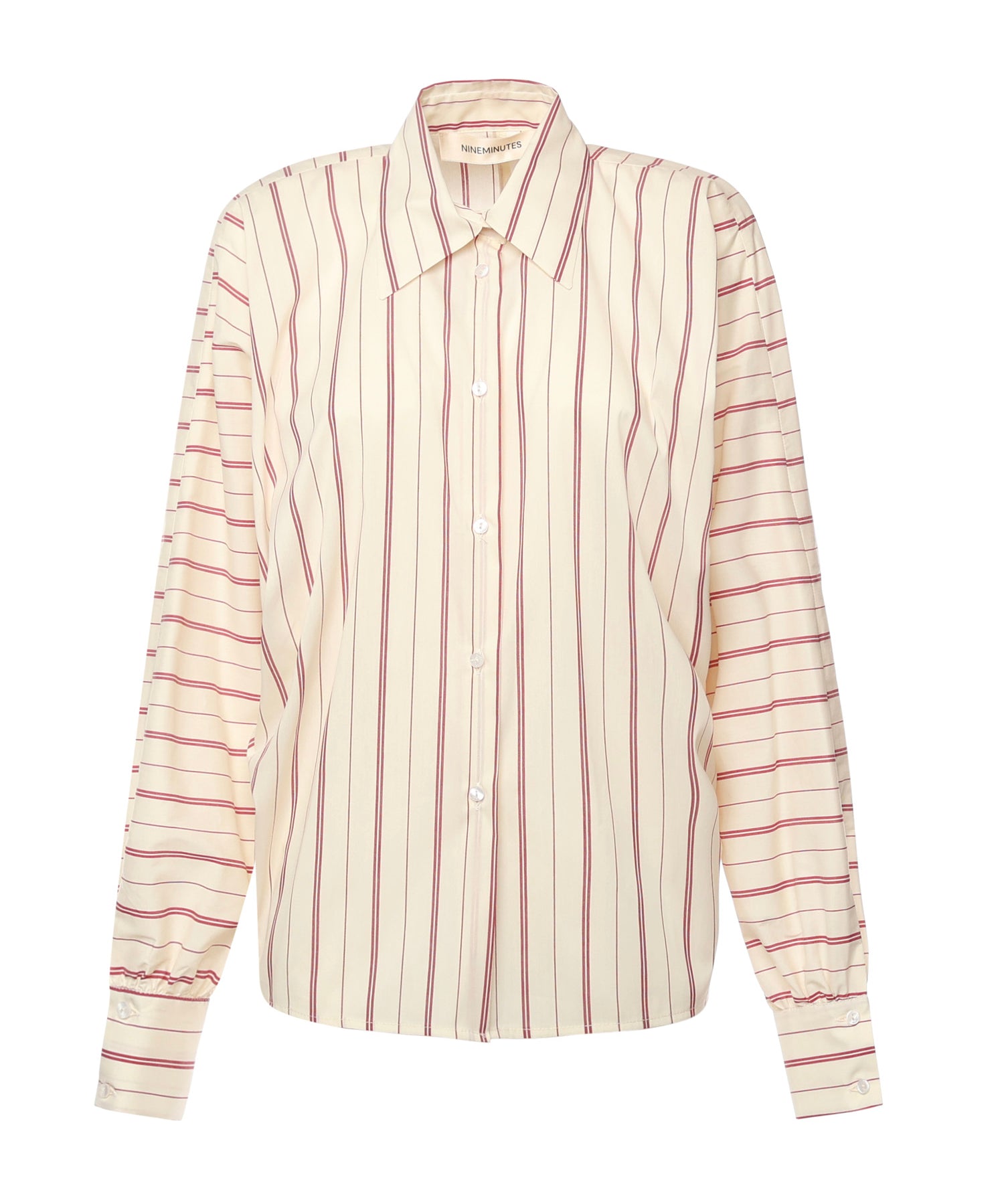 CAMICIA IN COTONE A RIGHE 26FWNCA-0005  NINEMINUTES 