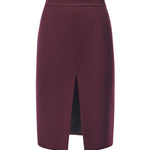 Gonna Pencil in flanella 26FWNGN-0001 BORDEAUX NINEMINUTES 