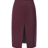 Gonna Pencil in flanella 26FWNGN-0001 BORDEAUX NINEMINUTES 