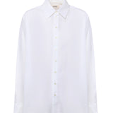 Camicia Sabrina in cotone<BR/> DC4985 BIANCO OTTOD'AME 