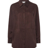 Camicia con fondo arrotondato DC5157 BROWN OTTOD'AME 