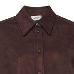 Camicia con fondo arrotondato DC5157 BROWN OTTOD'AME 