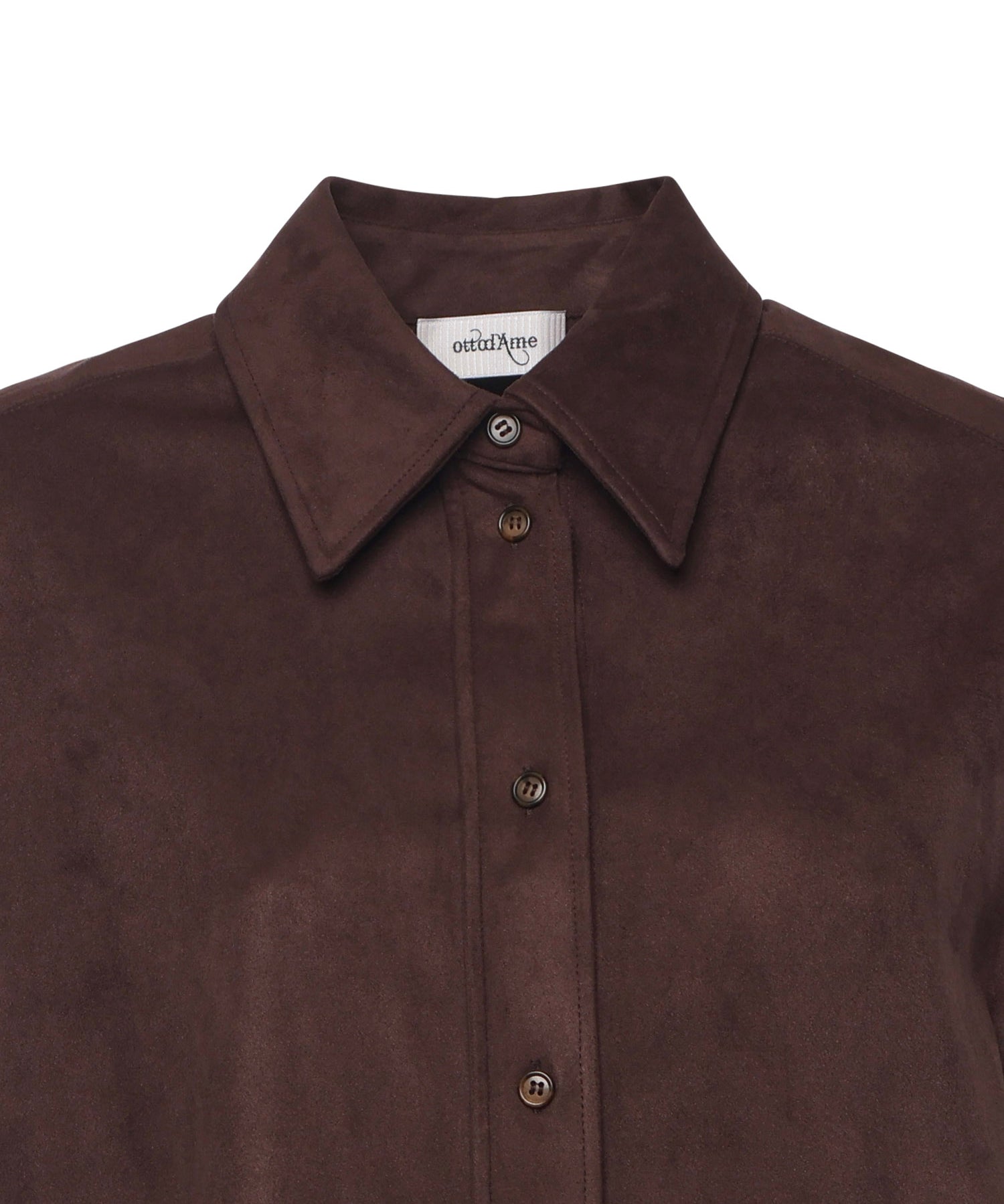 Camicia con fondo arrotondato DC5157 BROWN OTTOD'AME 