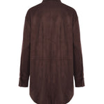 Camicia con fondo arrotondato DC5157 BROWN OTTOD'AME 
