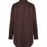 Camicia con fondo arrotondato DC5157 BROWN OTTOD'AME 