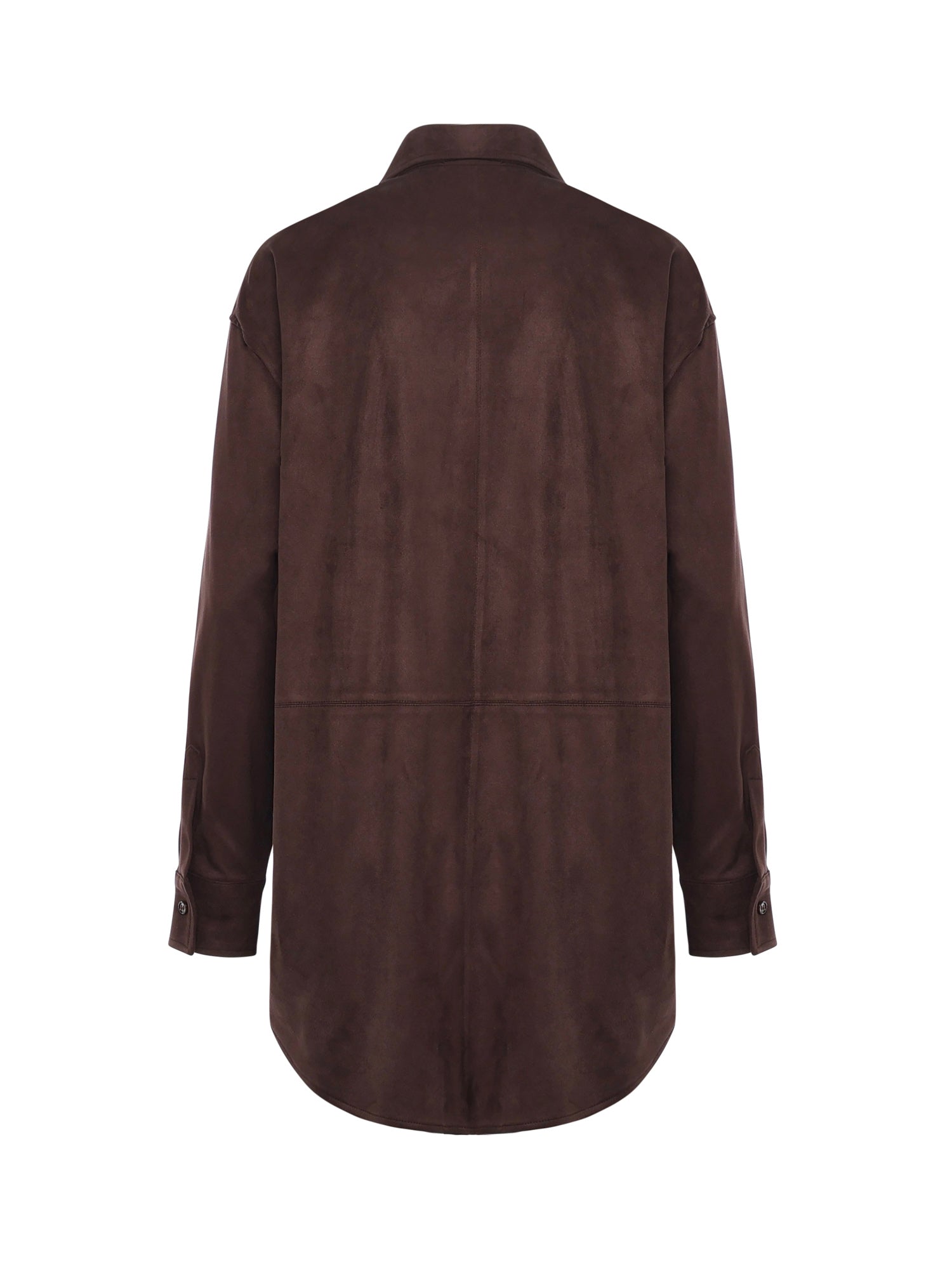 Camicia con fondo arrotondato DC5157 BROWN OTTOD'AME 