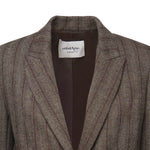 Blazer gessato in viscosa misto lana DG6163 VAR.UNICA OTTOD'AME 