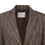 Blazer gessato in viscosa misto lana DG6163 VAR.UNICA OTTOD'AME 