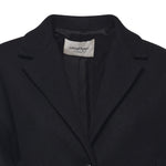 Cappotto midi in misto lana<BR/> DJ0014 NERO OTTOD'AME 