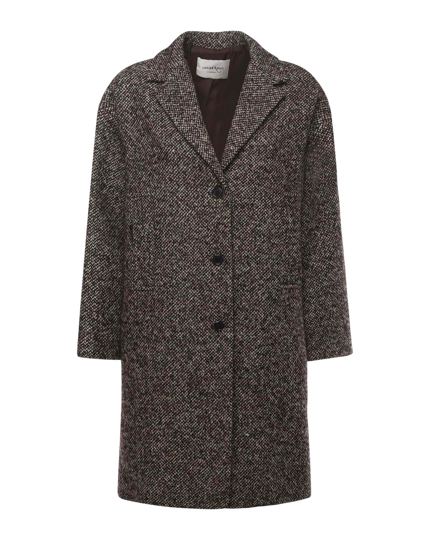 Cappotto midi melange DJ0063 VAR.UNICA OTTOD'AME 