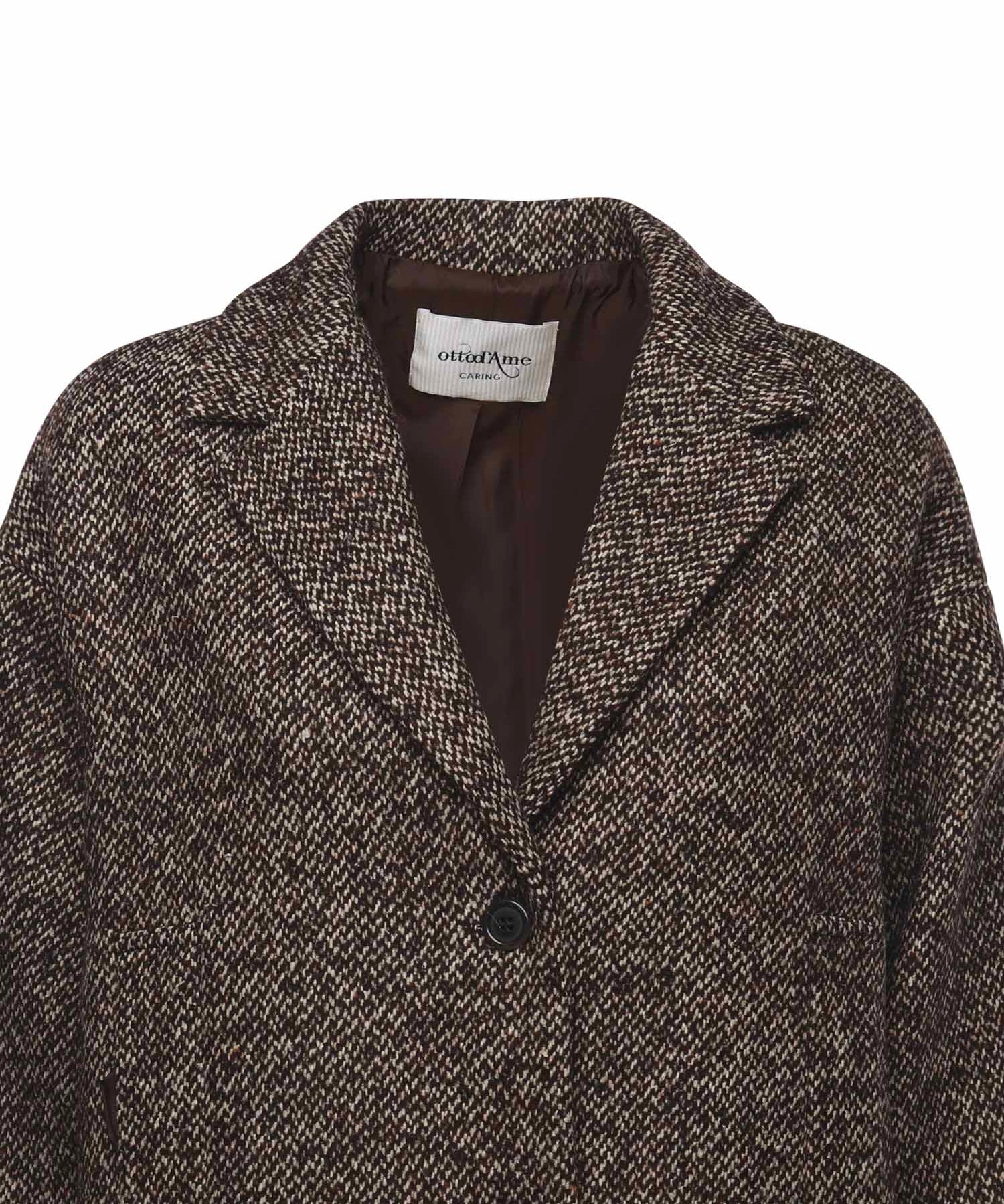 Cappotto midi melange DJ0063 VAR.UNICA OTTOD'AME 