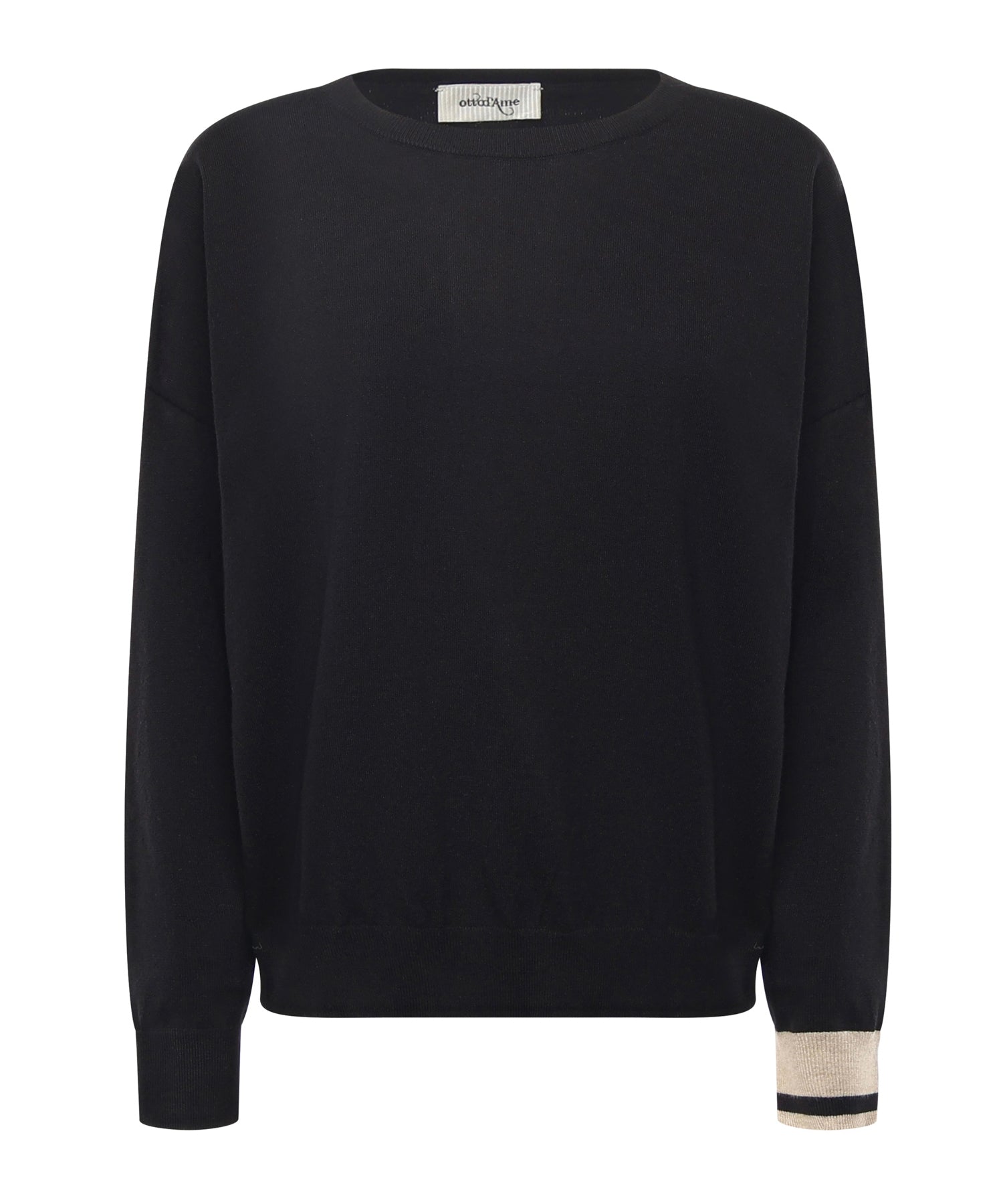 Maglia in viscosa DK9207 NERO OTTOD'AME 