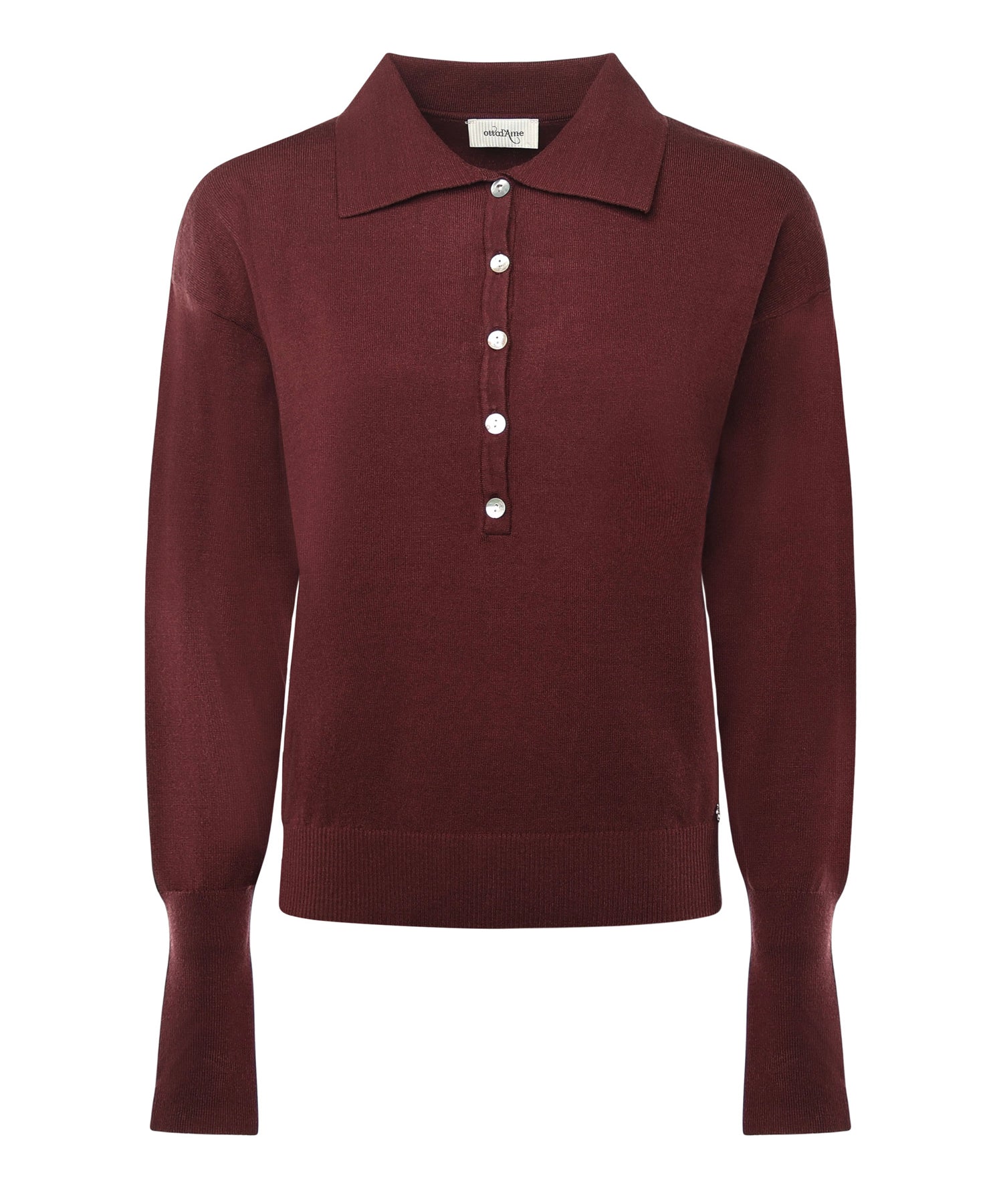Maglia polo in viscosa<BR/> DK9210 TERRA OTTOD'AME 