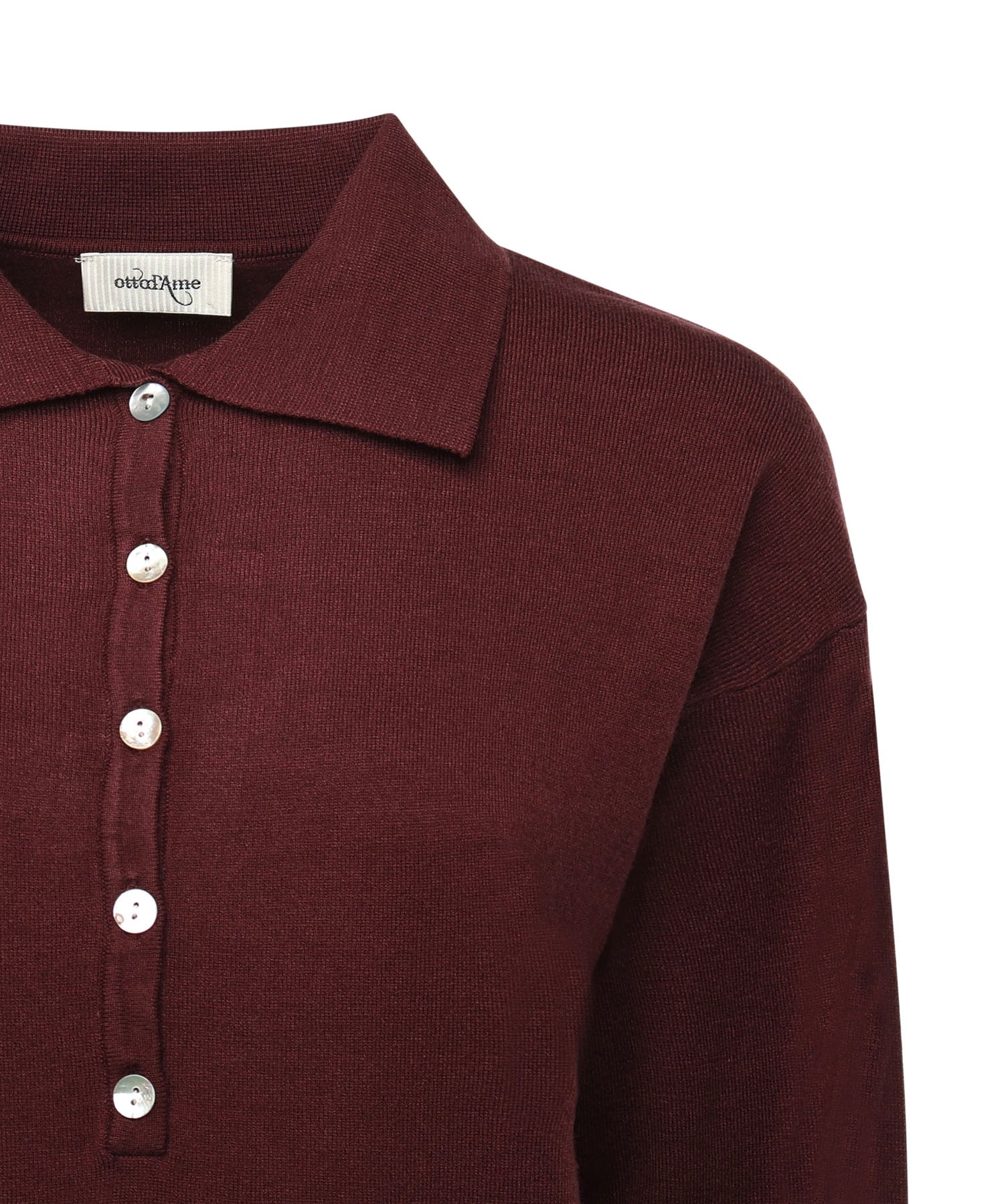 Maglia polo in viscosa<BR/> DK9210 TERRA OTTOD'AME 