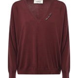 Pullover in misto lana DK9264 ECRU OTTOD'AME 