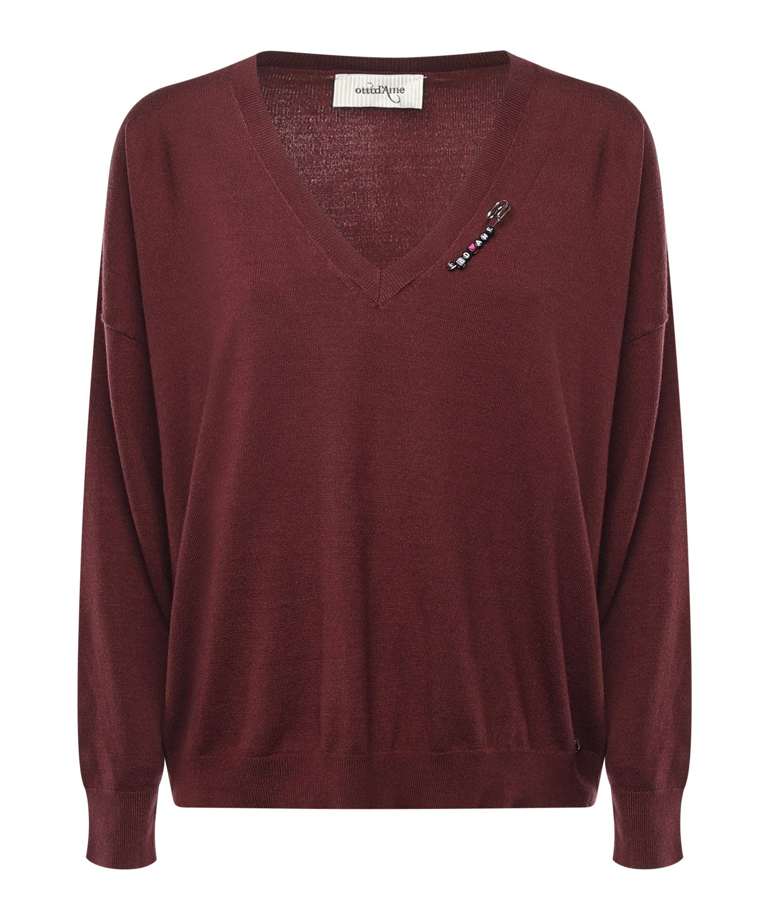 Pullover in misto lana DK9264 ECRU OTTOD'AME 