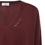 Pullover in misto lana DK9264 ECRU OTTOD'AME 