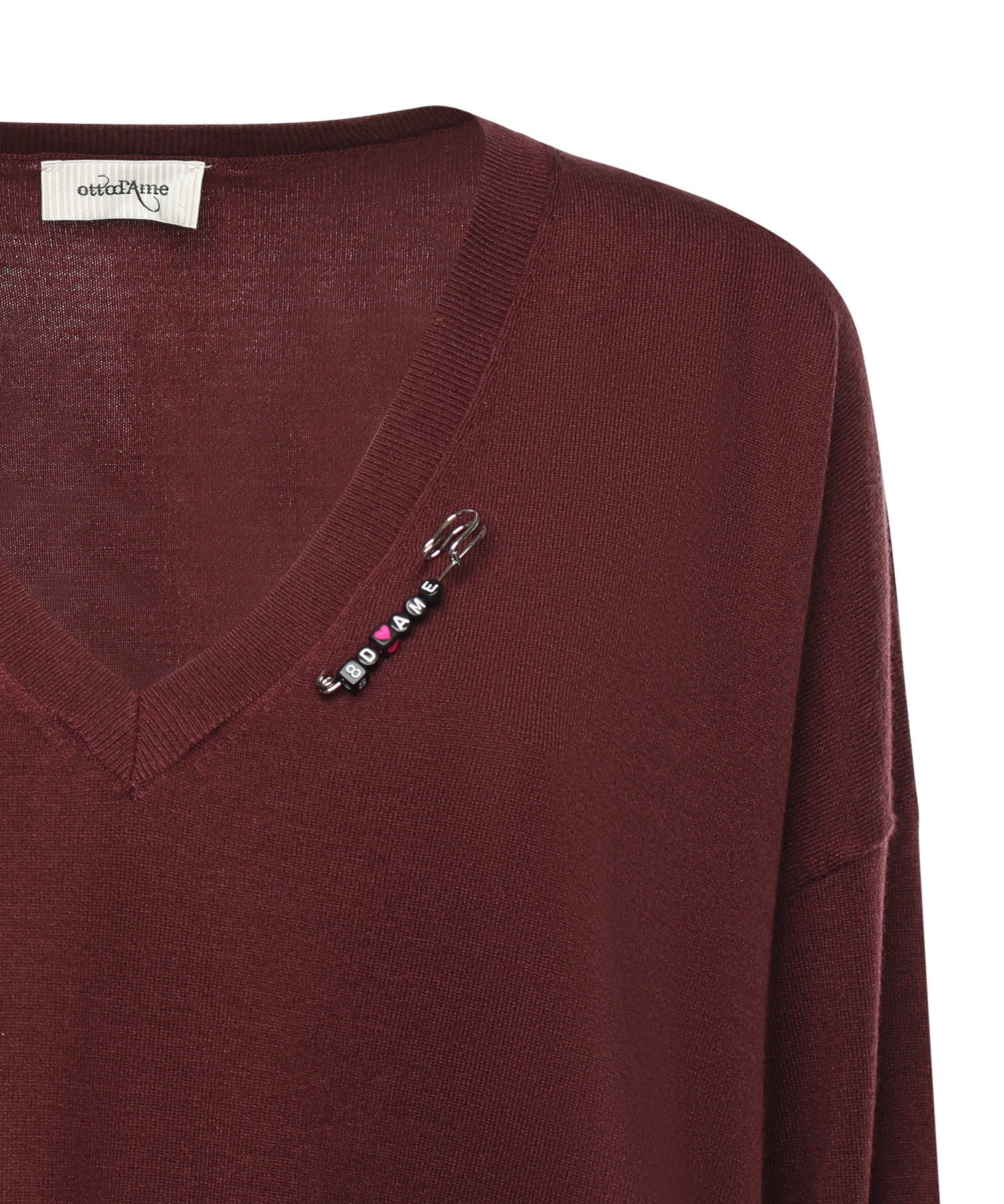 Pullover in misto lana DK9264 ECRU OTTOD'AME 