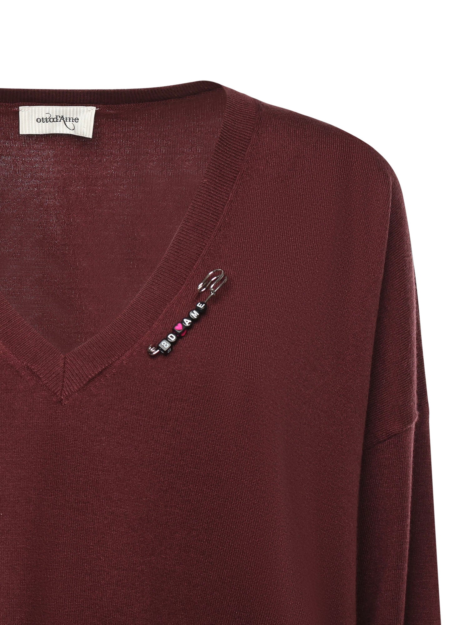 Pullover in misto lana DK9264 ECRU OTTOD'AME 