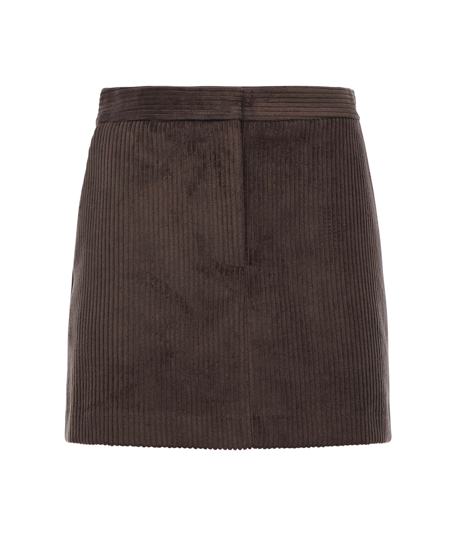 Minigonna in velluto DN6230 BROWN OTTOD'AME 