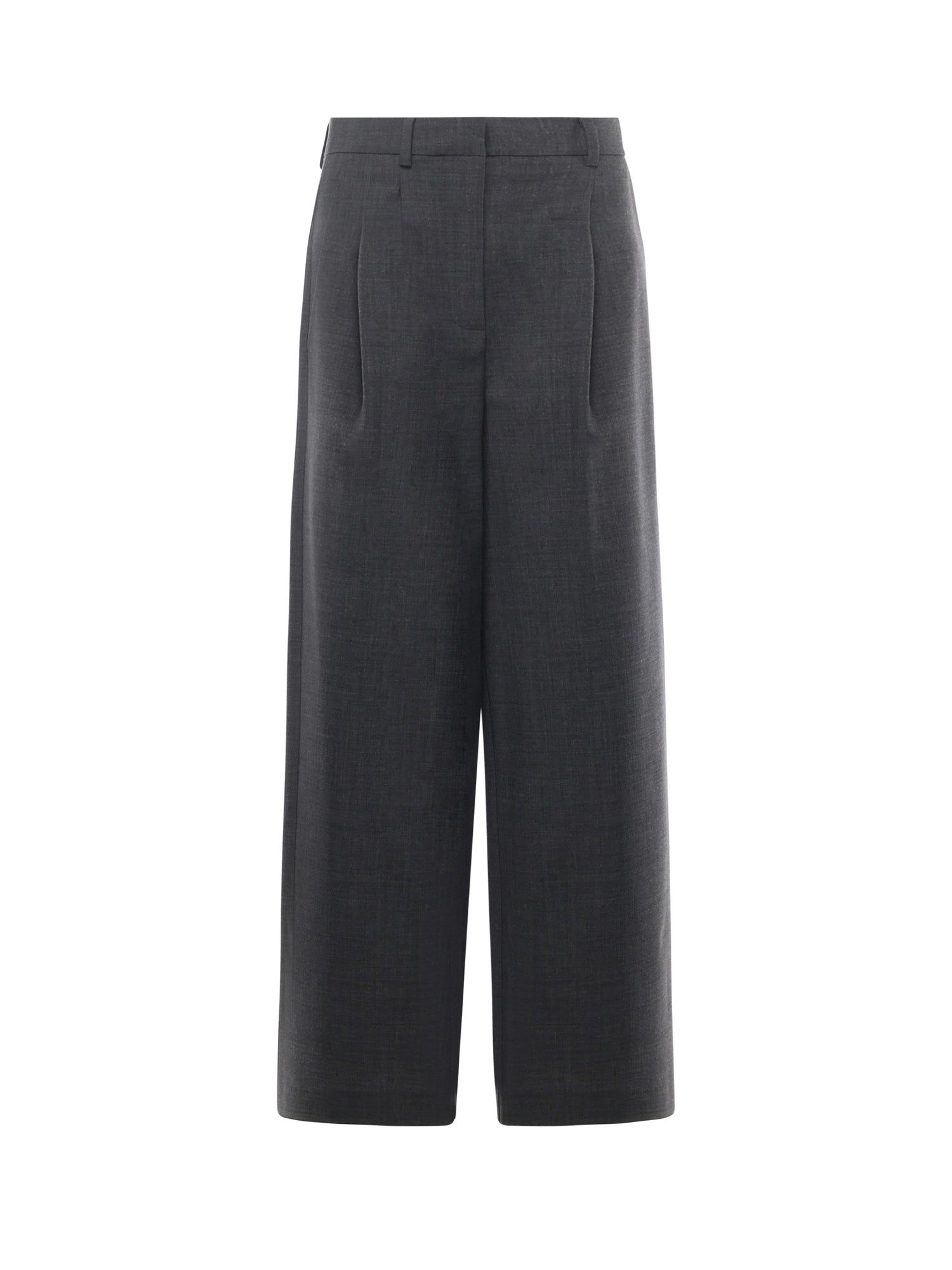 Pantalone dritto in misto lana DP9926 GREY OTTOD'AME 
