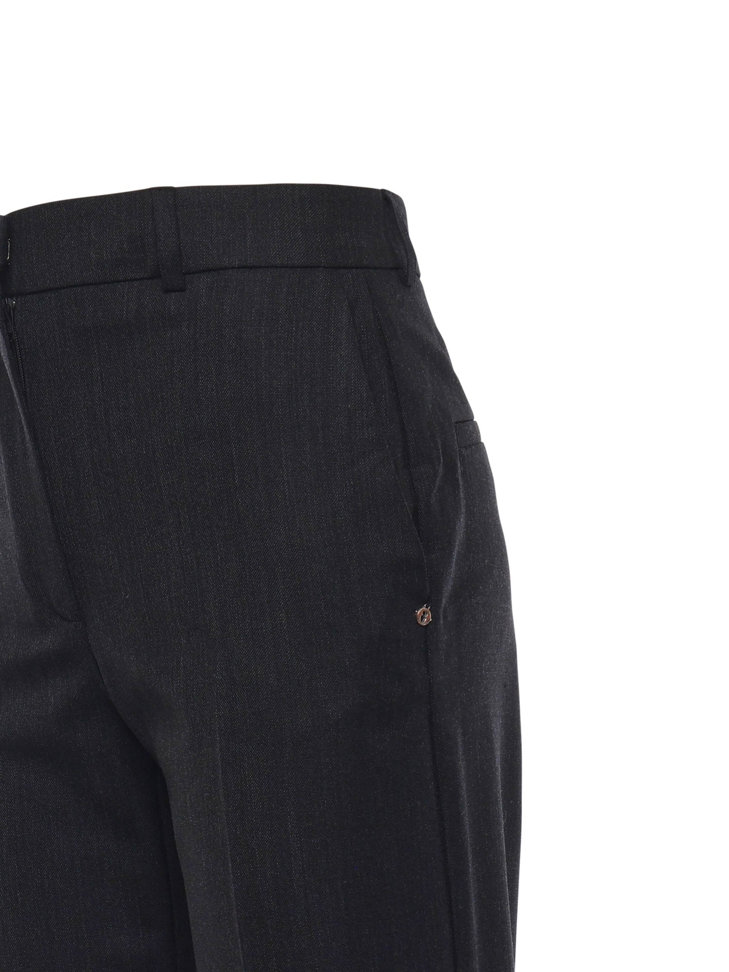 Pantalone straight leg con costruzione sartoriale DP9947 LAVAGNA OTTOD'AME 
