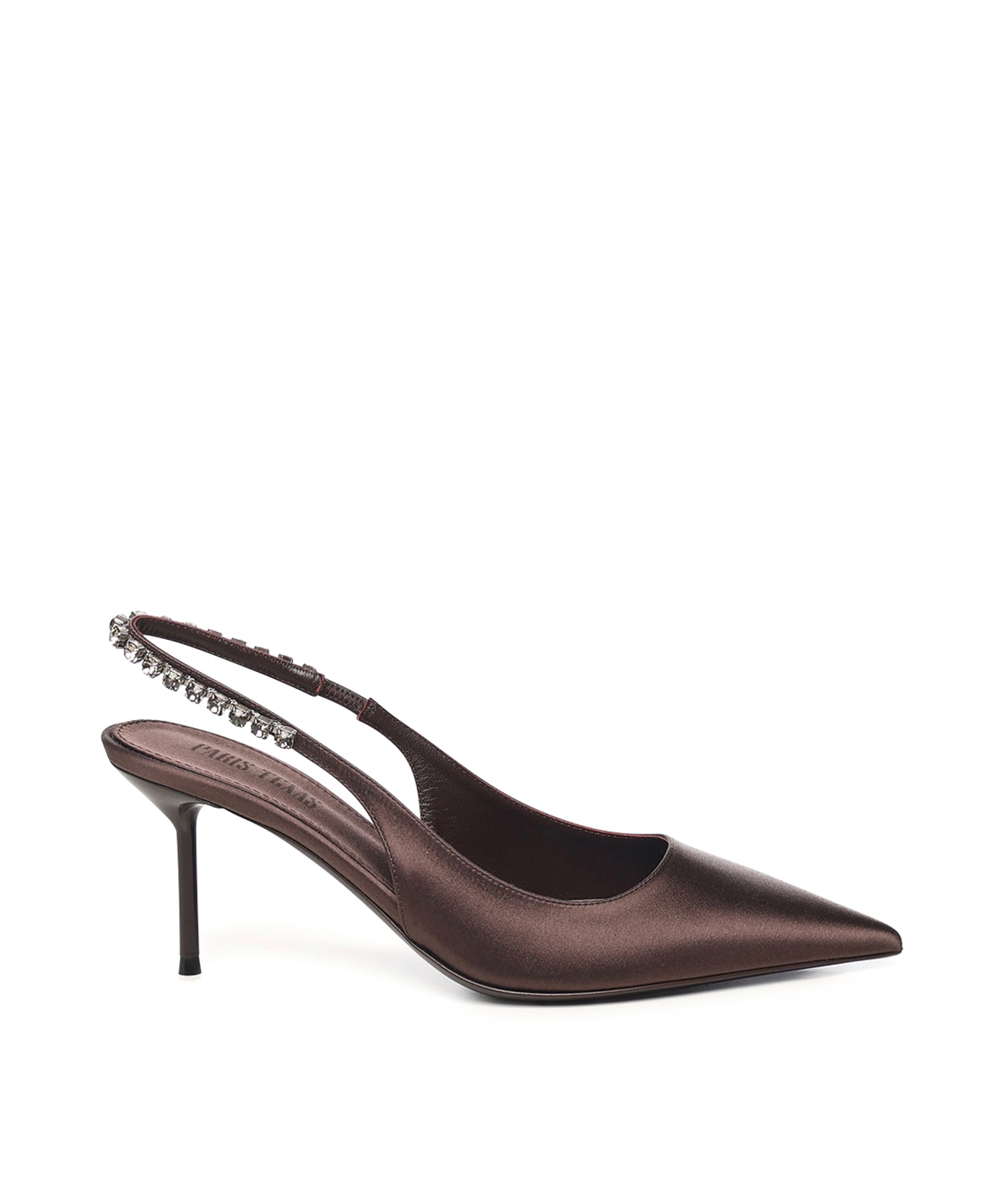 Slingback Lidia in raso PX1764XSTCR EBANO GREY DIAMOND PARIS TEXAS 